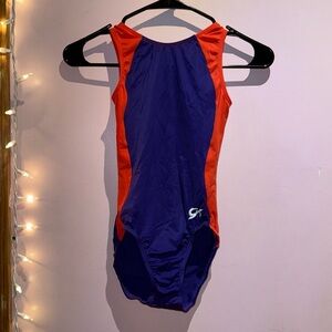 Purple and orange leotard